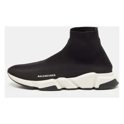 Balenciaga Black Knit Fabric Speed Trainer Sneakers Size