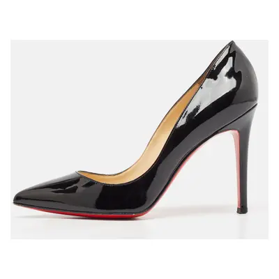 Christian Louboutin Black Patent Leather Pigalle Pumps Size 37.5