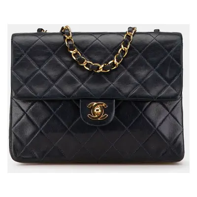 Chanel Black Mini Classic Lambskin Single Flap Bag