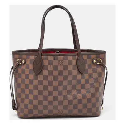 Louis Vuitton Damier Ebene Canvas Neverfull PM Bag