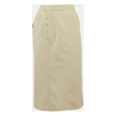 Chloé Vintage Cream Cotton Pencil Skirt