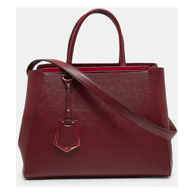 Fendi Red Leather 2Jours Tote