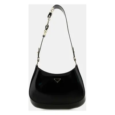 Prada Black Leather Cleo Shoulder Bag