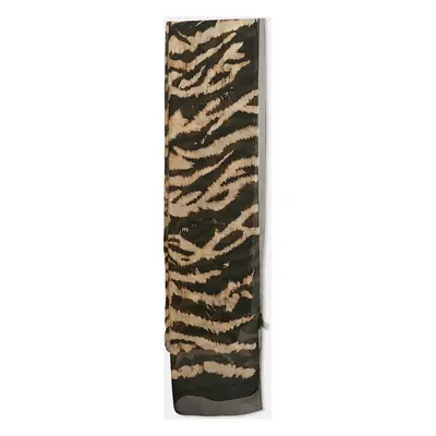 Roberto Cavalli Black Print Silk Stole