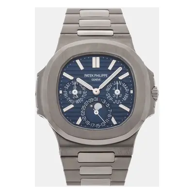 Patek Philippe Blue 18k White Gold Nautilus 5740/1G-001 Automatic Men's Wristwatch mm