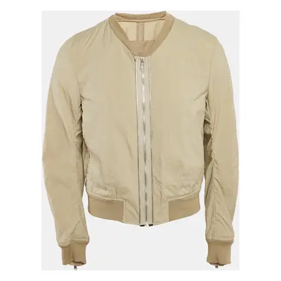 Yves Saint Laurent Sage Green Nylon Bomber Jacket