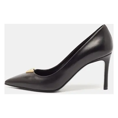 Louis Vuitton Black Leather Heartbreaker Pointed Toe Pumps Size