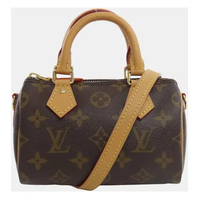 Louis Vuitton Monogram Canvas Nano Speedy Tote Bag