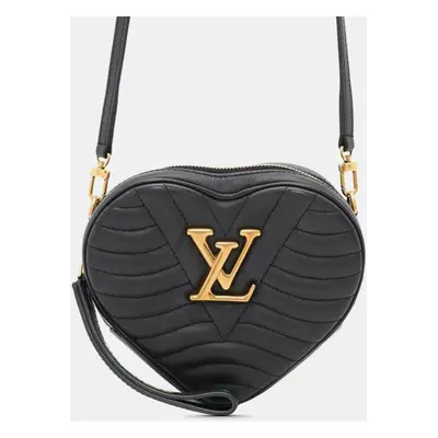 Louis Vuitton Black Leather New Wave Heart Crossbody