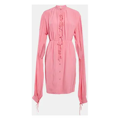 Burberry Bubblegum Pink Silk Joyce Dress