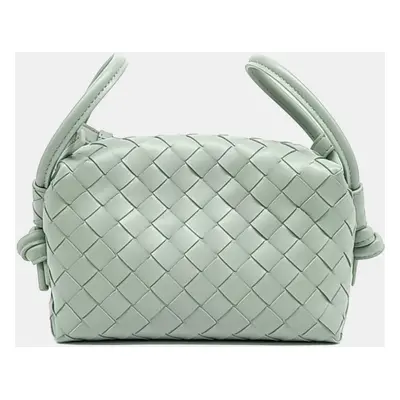 Bottega Veneta Green Leather Handle Loop Bag