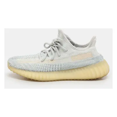 Yeezy x Adidas Blue Knit Fabric Boost V2 'Cloud White' Low Top Sneakers Size 2/3