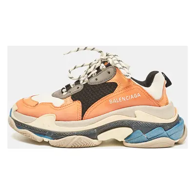 Balenciaga Multicolor Mesh and Leather Triple Sneakers Size