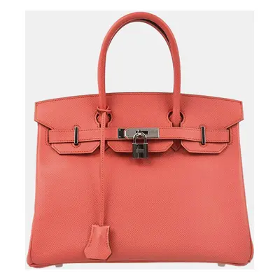 Hermes Flamingo Epsom Birkin Handbag