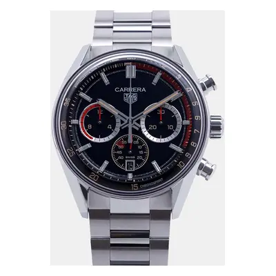 Tag Heuer Black Stainless Steel Carrera Porsche Chronograph Special Edition CBS2015.EB0381 Autom