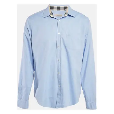 Burberry Brit Blue Cotton Button Front Shirt