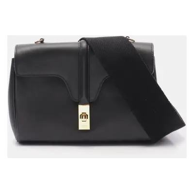 Celine Black Leather Teen Soft Shoulder Bag