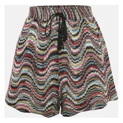 Missoni Mare Multicolor Patterned Lurex Knit Skorts