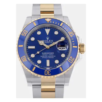 Rolex Blue Yellow Gold Stainless Steel Submariner 126613LB Automatic Men's Wristwatch