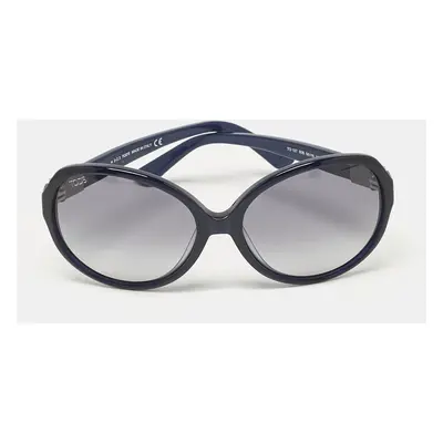 Tod's Navy Blue Gradient Logo Oversized Sunglasses