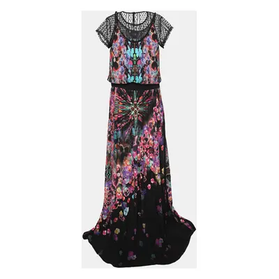 Class by Roberto Cavalli Multicolor Viscose Maxi Dress