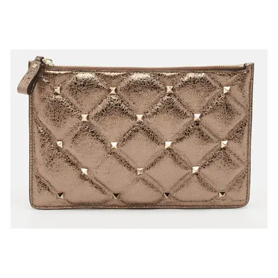 Valentino Metallic Quilted Leather Rockstud Pouch