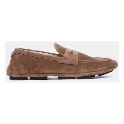 Dolce & Gabbana Brown Suede Loafers IT 39.5