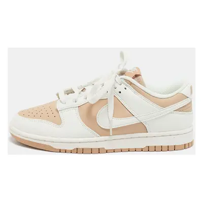 Nike Beige/White Leather Dunk Low Next Nature Beige Sail Sneakers Size 38.5