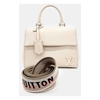 Louis Vuitton White Leather Epi Clooney Mini bag