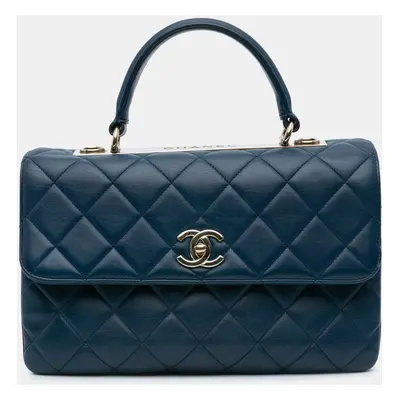 Chanel Blue Medium Lambskin Trendy CC Flap Bag