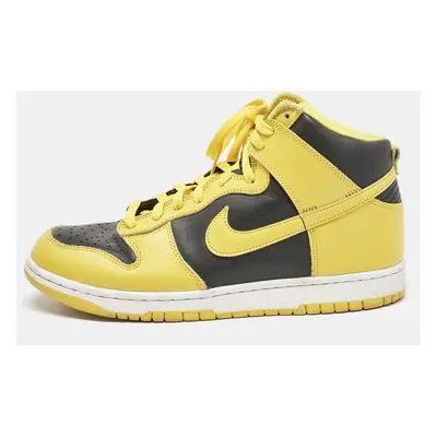 Air Jordans Black/Yellow Leather Jordan Retro Dunk Hi Sp Maize Sneakers Size 44.5