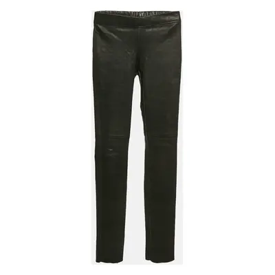 Joseph Black Leather Skinny Pants