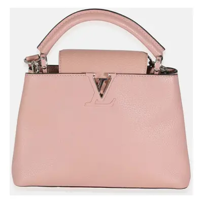 Louis Vuitton Pink Taurillon Capucines BB Top Handle Bags