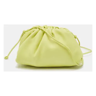 Bottega Veneta Light Green Leather Mini The Pouch Clutch Bag