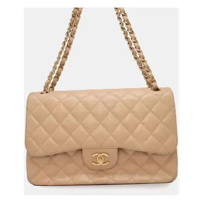 Chanel Caviar Skin Matelasse Coco Mark Double Flap Chain Shoulder Bag