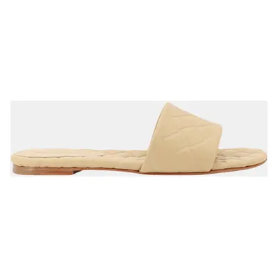 Bottega Veneta Beige Leather Amy Slide EU