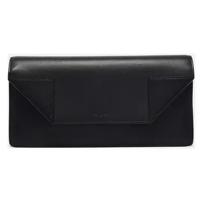 Saint Laurent Black Leather Classic Betty Clutch