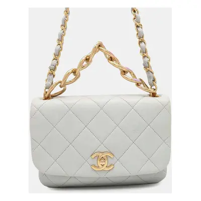 Chanel Matelasse Coco Mark Lambskin Handbag