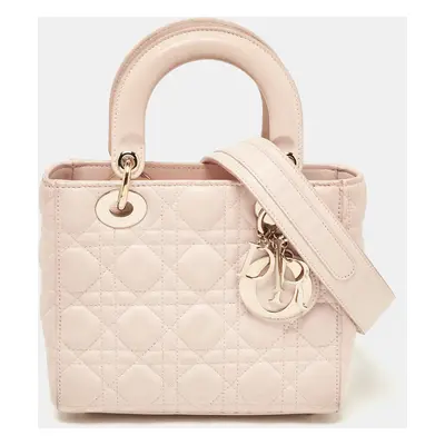 Dior Pink Cannage Leather Lady Dior My ABCDior Tote