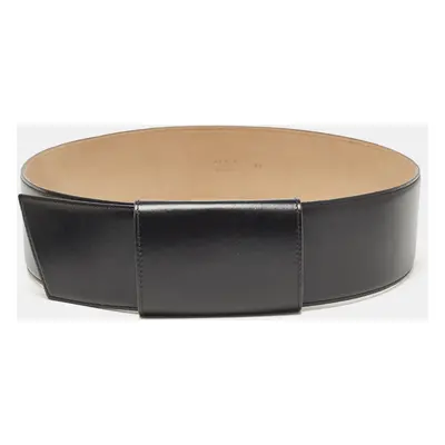 Alaia Black Leather Waist Belt