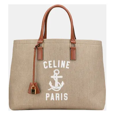 Celine Brown Paris Horizontal Cabas Tote