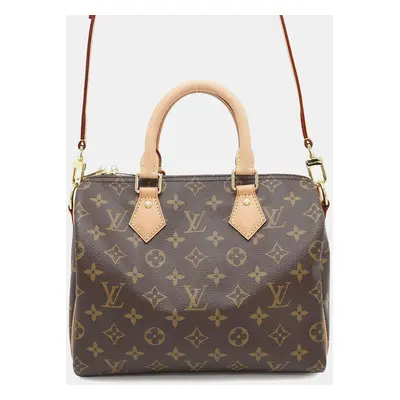 Louis Vuitton Speedy Bandouliere Brown Monogram Size