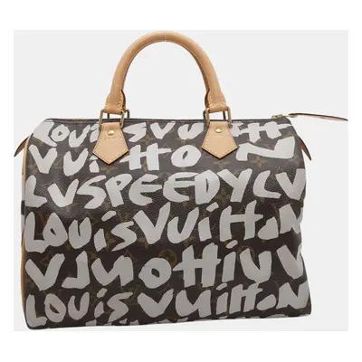 Louis Vuitton Speedy Argent Monogram Graffiti Size