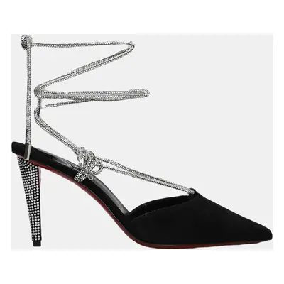 Christian Louboutin BLACK/CRY/LIN BLACK Black Suede Astrid Pumps IT