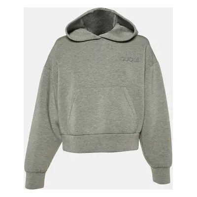 Gucci Grey Viscose Jersey Sweatshirt Hoodie