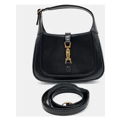 Gucci Black Leather Jackie Mini Hobo Bag