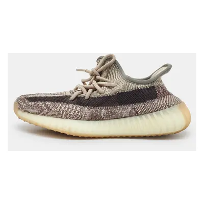 Yeezy x Adidas Beige/Brown Knit Fabric Boost V2 Zyon Sneakers Size