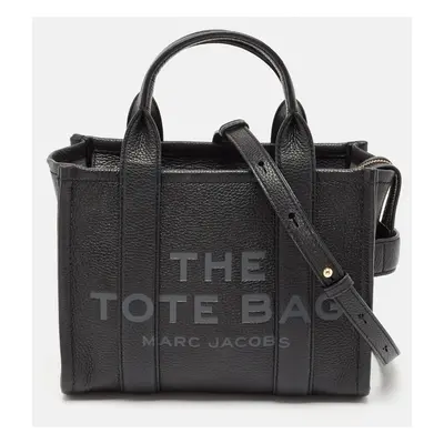 Marc Jacobs Black Leather The Tote Bag