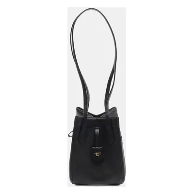 Fendi Black Vitello Cher Grace Mini Fendi Origami Shoulder Bag