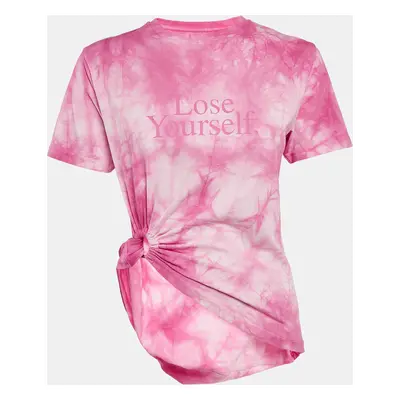 Paco Rabanne Pink Tie-Dye Cotton Asymmetric T-Shirt